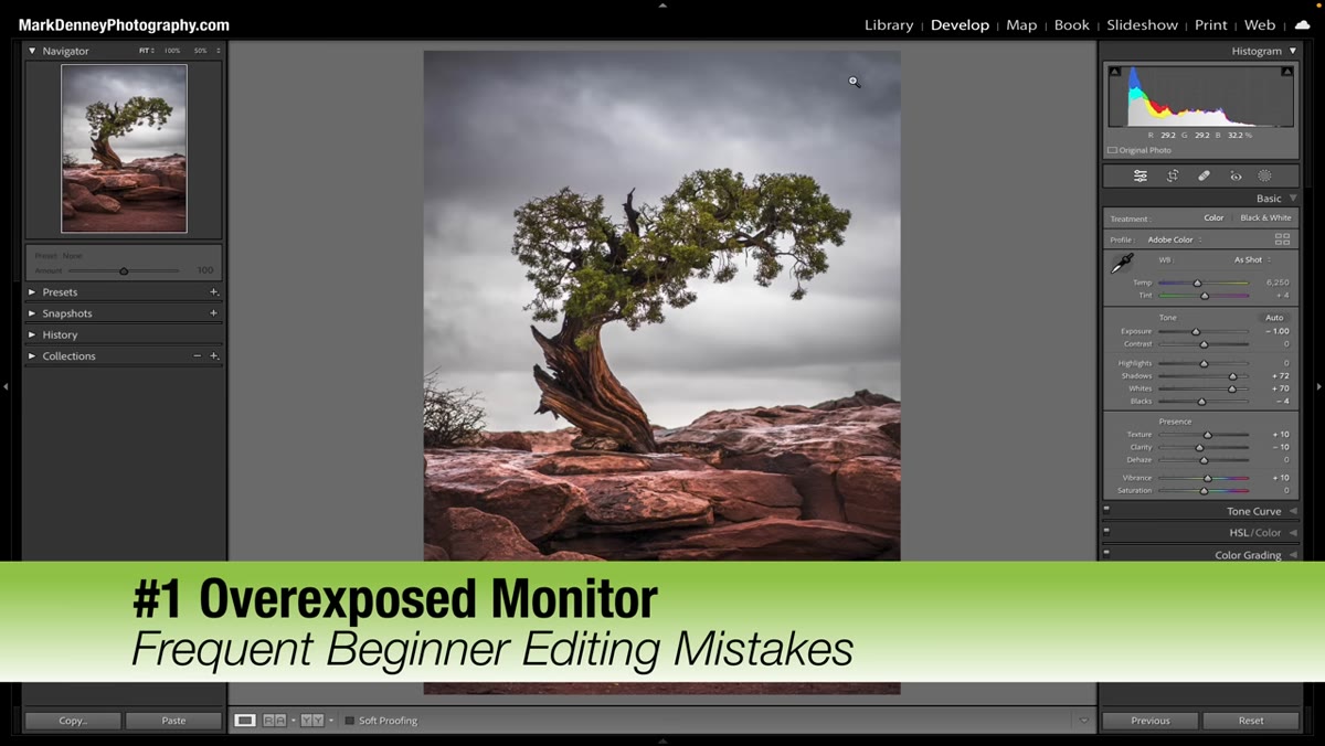 Monitor brightness being adjusted lower to reveal dark image