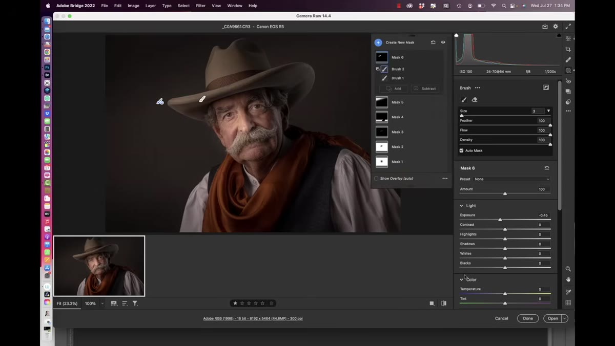 Image opened in Photoshop with layers panel visible