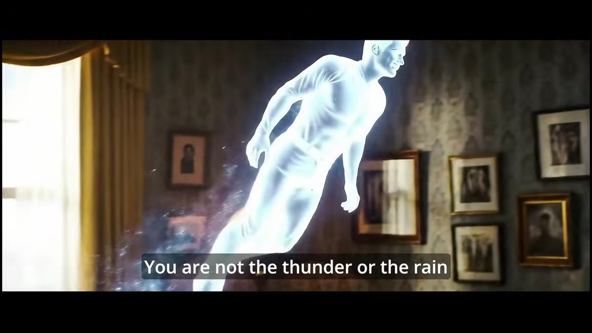 Chorus begins, lyric &ldquo;You are not your body, not your pain&rdquo;