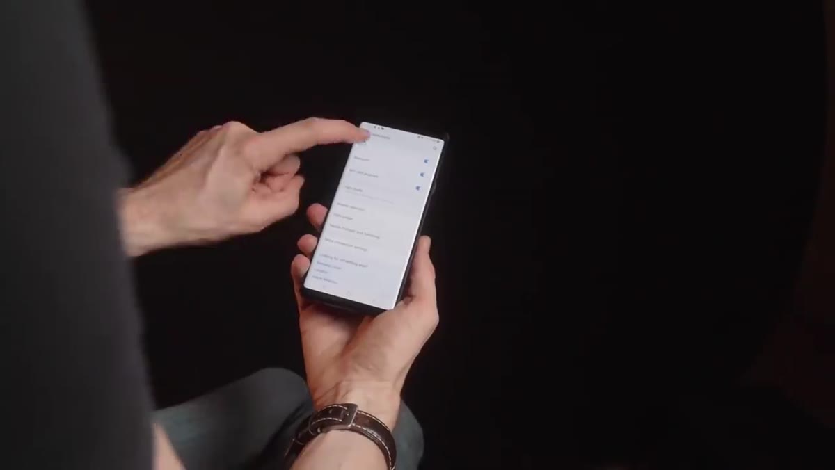 Camera Wi-Fi settings menu being navigated on screen