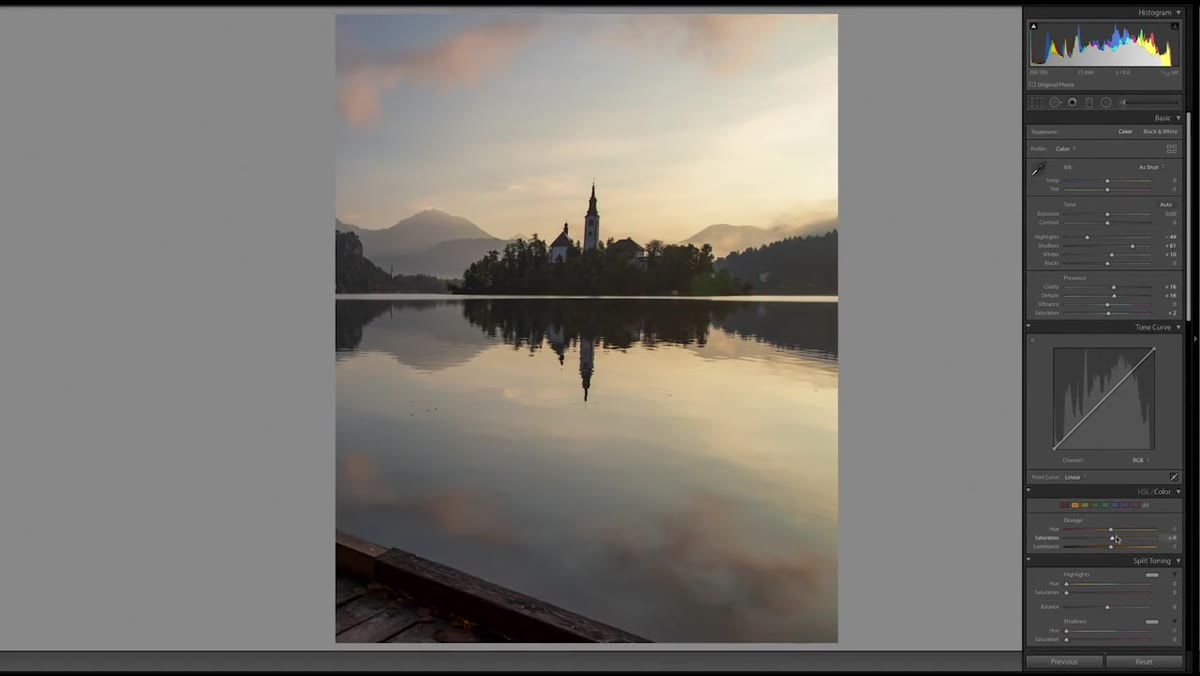 Grain added in the Detail panel to soften the digital look