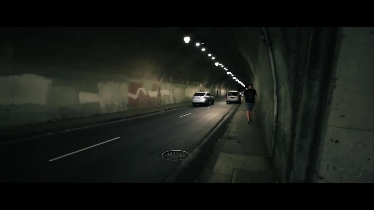 Casual in-car footage during the drive to the shoot location