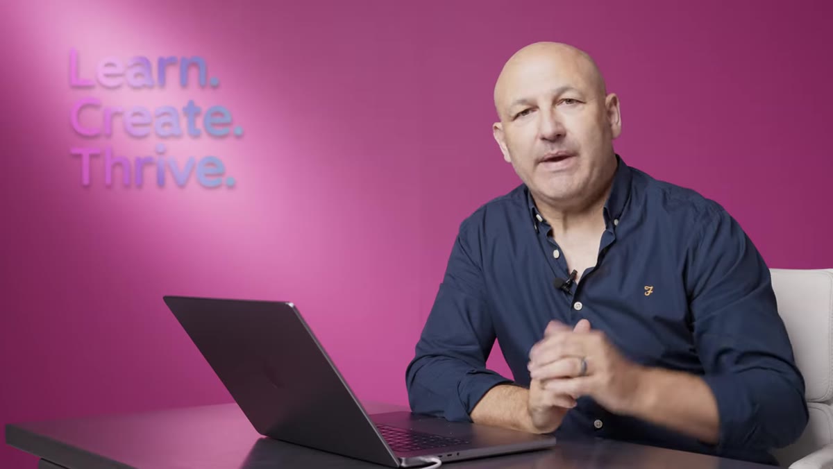 Karl Taylor demonstrating different camera angles on subject