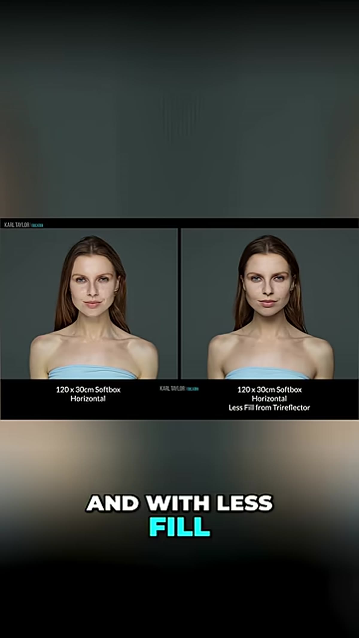 Two portraits side by side showing different fill levels