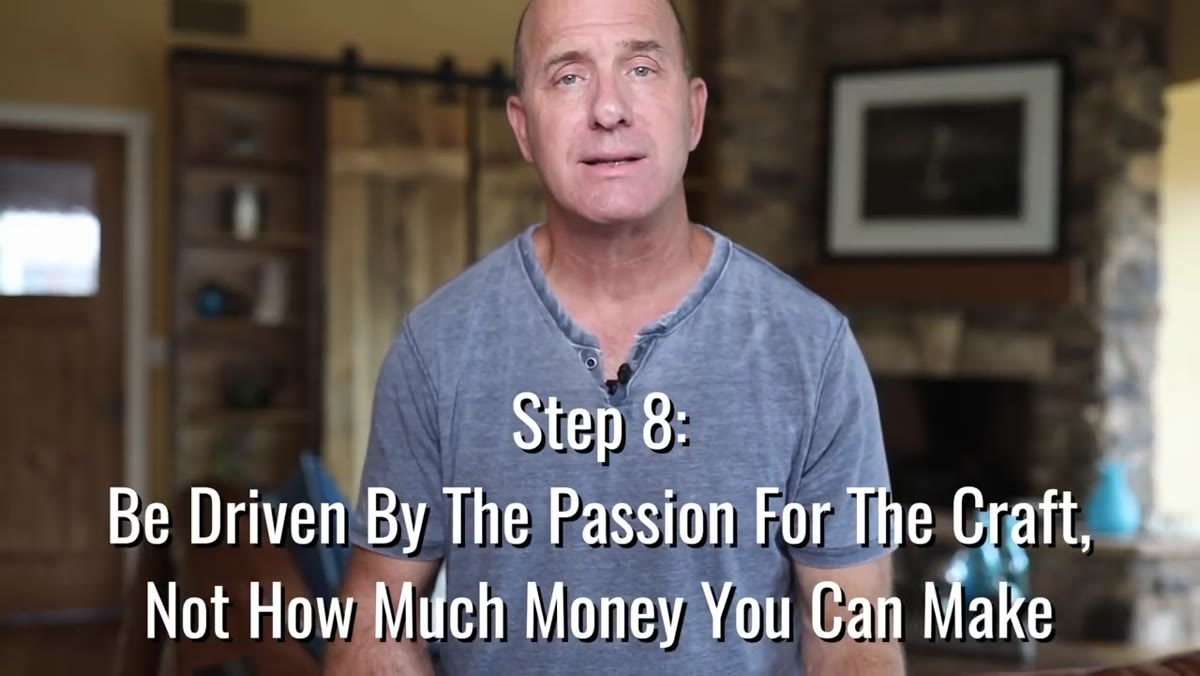 Joel transitioning to step eight about creative motivation