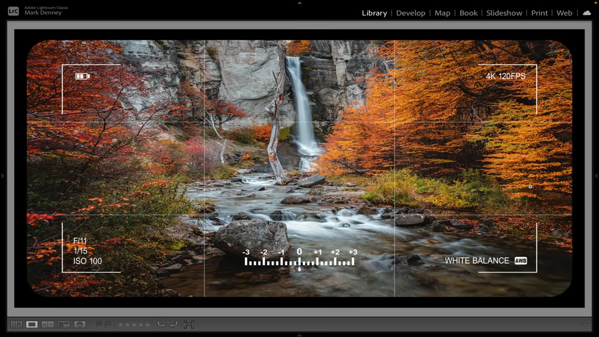 Single focus point being repositioned on screen to a specific part of the scene